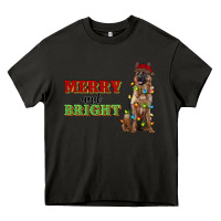 Asphalt merry and bright german shepherd Heavy Core Tee - RanaPortraitStore