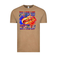 Vintage Coffee You Look Like 4th of july makes me hot dog want a Vintage Tee - CowhideDigitalArt