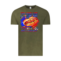 Vintage Olive You Look Like 4th of july makes me hot dog want a Vintage Tee - CowhideDigitalArt