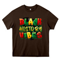 Chocolate Brown black history vibes Heavy Core Tee - FaDigitalArtStudio