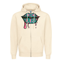 Sandshell beach babe leopard lips Zipper Hoodie - Jasminsmagicworld