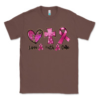 Chestnut Love Faith cure Breast Cancer Classic Tee - FaDigitalArtStudio