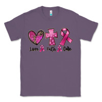 Lavender Love Faith cure Breast Cancer Classic Tee - FaDigitalArtStudio