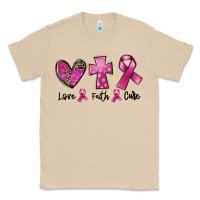 Mushroom Love Faith cure Breast Cancer Classic Tee - FaDigitalArtStudio
