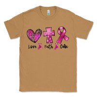 Toasted Coconut Love Faith cure Breast Cancer Classic Tee - FaDigitalArtStudio