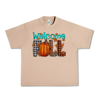 Burro Welcome Fall Urban Heavy Tee - CowhideDigitalArt
