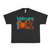 Pigment Black Welcome Fall Urban Heavy Tee - CowhideDigitalArt