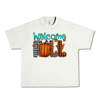 Pistachio Welcome Fall Urban Heavy Tee - CowhideDigitalArt