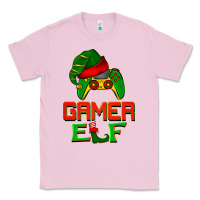 Bubblegum Pink Christmas gamer elf Classic Tee - BarkalooDesign