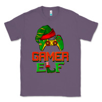 Lavender Christmas gamer elf Classic Tee - BarkalooDesign
