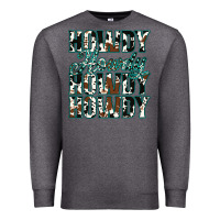 Charcoal Heather Howdy Cowhide Turquoise Premium Sweatshirt - Jasminsmagicworld