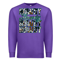 Purple Howdy Cowhide Turquoise Premium Sweatshirt - Jasminsmagicworld