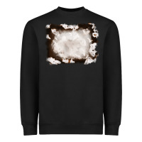Black cowhide frames background Heavyweight Sweatshirt - RanaPortraitStore