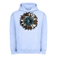 Pigment Grape Ice cowhide leopard and  leather sunflower Urban Hoodie - RanaPortraitStore