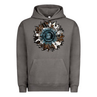 Pigment Tornado cowhide leopard and  leather sunflower Urban Hoodie - RanaPortraitStore