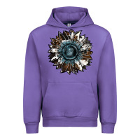 Tulip cowhide leopard and  leather sunflower Urban Hoodie - RanaPortraitStore