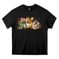 Black Cows And Coffee Heavy Core Tee - FaDigitalArtStudio