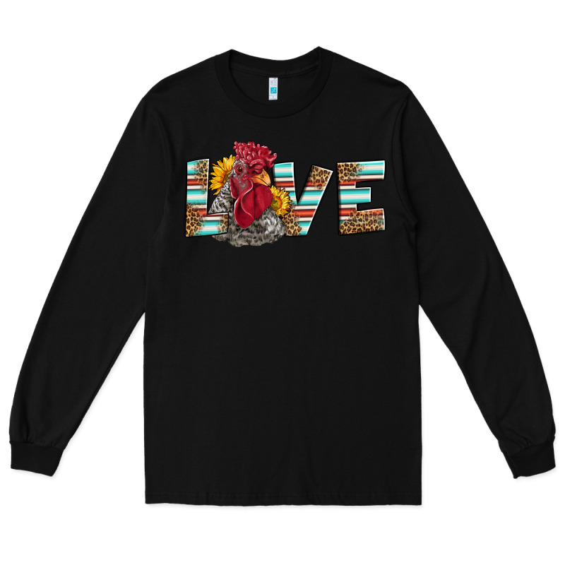 Love Rooster Head Long Sleeve Tee by LillyAllenDesigns | Teevron