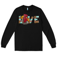 Black love rooster head Long Sleeve Tee - LillyAllenDesigns