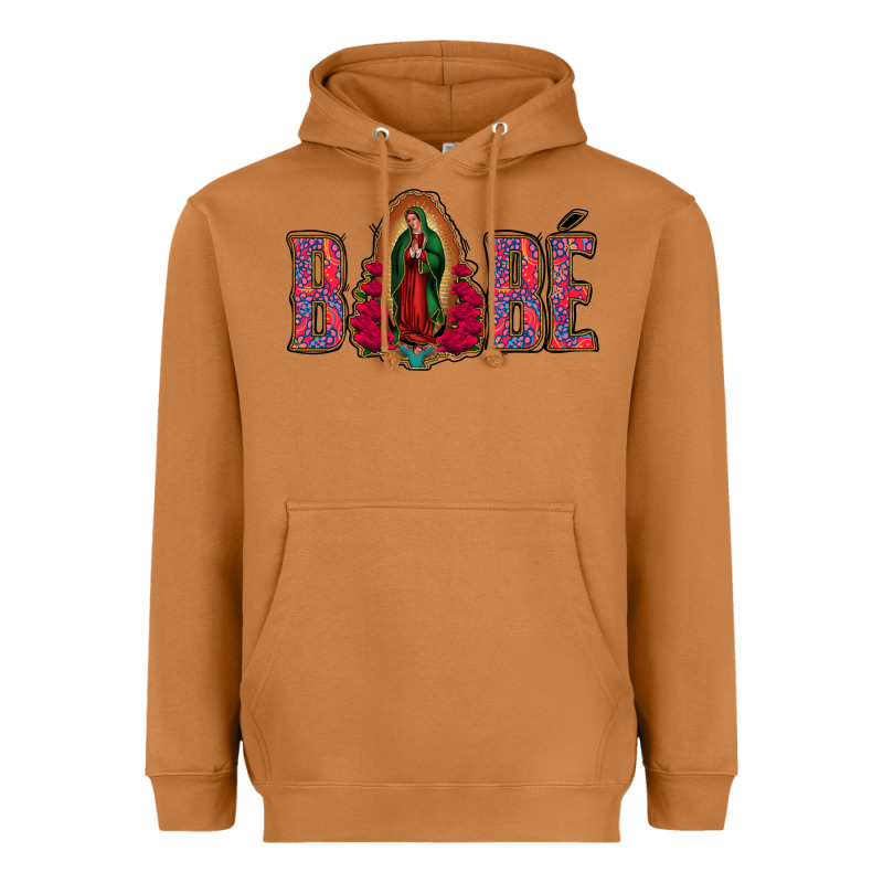 Bebe Our Lady Of Guadalupe Heavyweight Hoodie by Jasminsmagicworld | Teevron