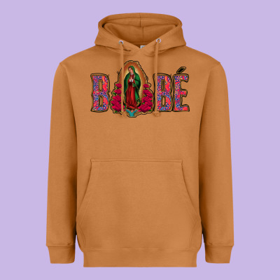 Bebe Our Lady Of Guadalupe Heavyweight Hoodie Designed By Jasminsmagicworld