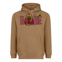 Toasted Coconut Bebe Our Lady Of Guadalupe Heavyweight Hoodie - Jasminsmagicworld