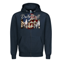 Navy volleyball  mom 4 Zipper Hoodie - Jasminsmagicworld