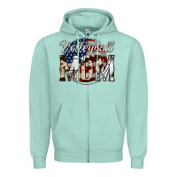 Seafoam volleyball  mom 4 Zipper Hoodie - Jasminsmagicworld