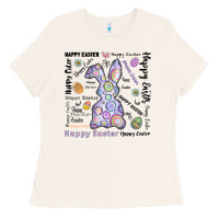 Bone Happy Easter Ladies Tee - CowhideDigitalArt