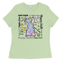 Matcha Happy Easter Ladies Tee - CowhideDigitalArt