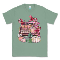 Sage Breast Cancer truck with pumpkins Classic Tee - FaDigitalArtStudio