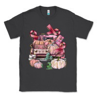 Smoke Breast Cancer truck with pumpkins Classic Tee - FaDigitalArtStudio