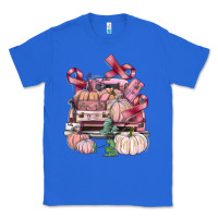 True Royal Breast Cancer truck with pumpkins Classic Tee - FaDigitalArtStudio