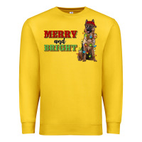 Lemon merry and bright german shepherd Premium Sweatshirt - RanaPortraitStore