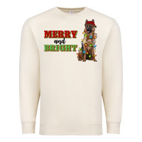 Sandshell merry and bright german shepherd Premium Sweatshirt - RanaPortraitStore