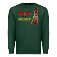 Sports Green merry and bright german shepherd Premium Sweatshirt - RanaPortraitStore