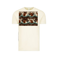 Vintage Arctic Longhorn Cow Pattern Vintage Tee - CowhideDigitalArt