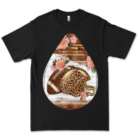 Black american football and western roses teardrop Premium Tee - BundleAndBundleShop