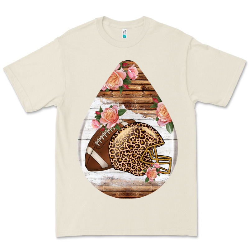 American Football And Western Roses Teardrop Premium Tee by BundleAndBundleShop | Teevron