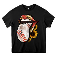 Black Baseball Tongue Heavy Core Tee - Jasminsmagicworld