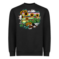 Black Connecticut State Map Heavyweight Sweatshirt - RanaPortraitStore
