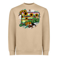 Mushroom Connecticut State Map Heavyweight Sweatshirt - RanaPortraitStore