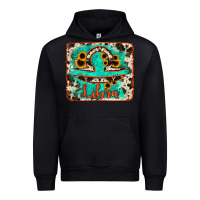 Black libra turquoise cowhide Urban Hoodie - RanaPortraitStore