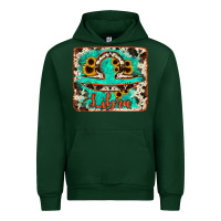 Forest Green libra turquoise cowhide Urban Hoodie - RanaPortraitStore