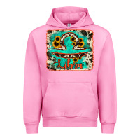 Fuchsia Pink libra turquoise cowhide Urban Hoodie - RanaPortraitStore
