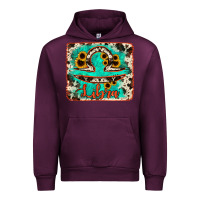 Mauve Wine libra turquoise cowhide Urban Hoodie - RanaPortraitStore