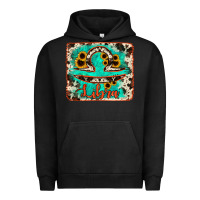 Pigment Black libra turquoise cowhide Urban Hoodie - RanaPortraitStore