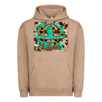 Pigment Burro libra turquoise cowhide Urban Hoodie - RanaPortraitStore