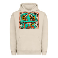 Pigment French Oak libra turquoise cowhide Urban Hoodie - RanaPortraitStore