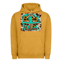Pigment Peanut Butter libra turquoise cowhide Urban Hoodie - RanaPortraitStore